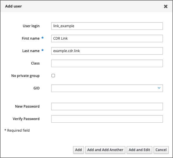 Screenshot of the Add User Wizard in Identity Management